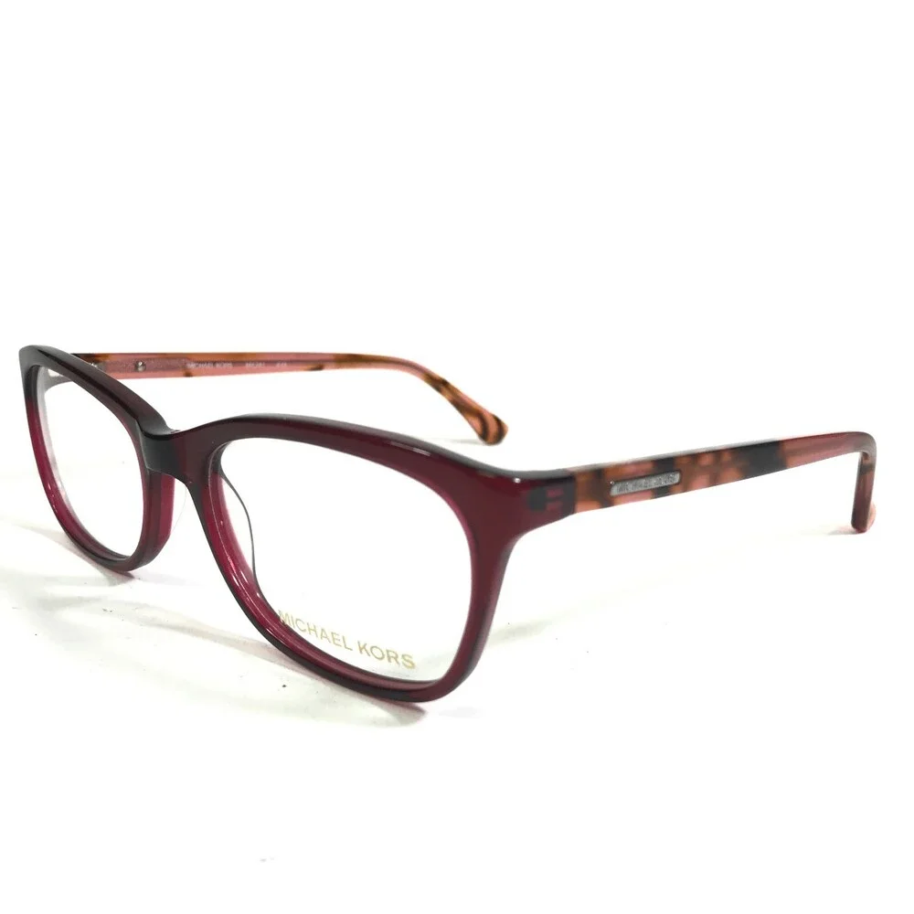 Michael Kors Eyeglasses Frames MK281 618 Red Brown Tortoise Square 52-18-135